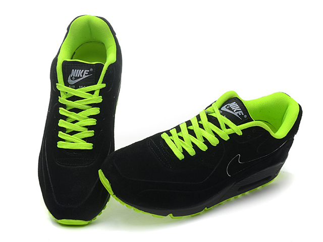 New Men'S Nike Air Max Black/Greenyellow